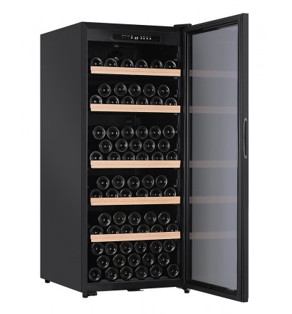 Cave &agrave; vin de vieillissement 165 bouteilles porte vitr&eacute;e