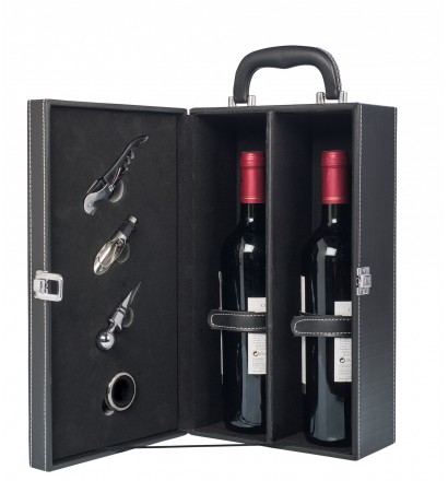 Range Bouteille De Vin En Feutrine - Coffret sommelier, cocktail