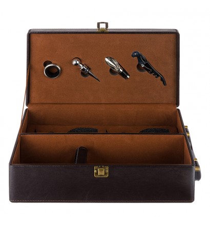 Coffret du Sommelier CC4 pour 2 verres et 2 bouteilles