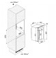 Cave de service double compartiment 41 btlles, int&eacute;grable en colonne