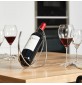 Support bouteille de vin inox - objet design