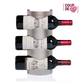 Comptoir de casier à vin pour 6 bouteilles, porte-bouteille de vin  empilable en bois, rangement de cave à vin, support à vin personnalisé pour  3, organisateur de vin rustique -  France