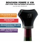 Bouchon pompe à vide air vin électrique EVAC02 climadiff