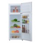 Réfrigérateur double porte 204L, classe A++, 2 clayettes en verre