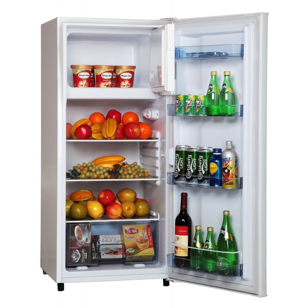 Réfrigérateur 166L net. Classe A+ compartiment congélateur, 2 clayettes  verre - Vinokado