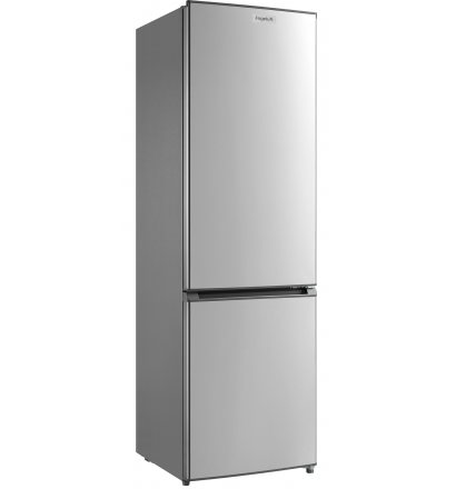 Combiné 254L, classe A+, coloris inox, 3 clayettes en verre