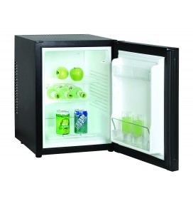 Minibar porte pleine 40 litres, refroidissement par technologie hybride, éclairage intérieur par LED, 2 clayettes, classe A+