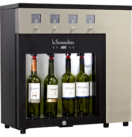 Distributeur de vin au verre électronique 4 bouteilles