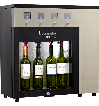 Distributeur de vin au verre électronique 4 bouteilles