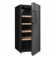 CAVE A VIN 1 PORTE PLEINE 116 BOUTEILLES, NOIR, CLASSE E CTPNE120E