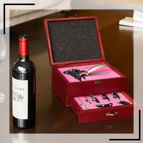 ctb3 coffret sommelier tire-bouchon mécanique fete des peres